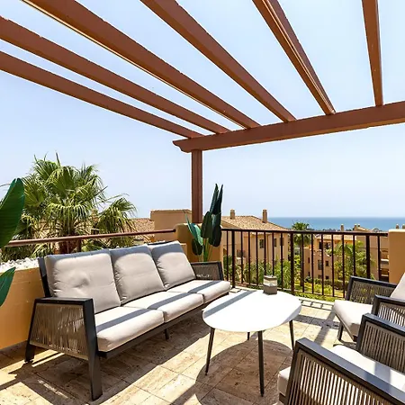 Lägenhet Panoramic Sea Views Penthouse Estepona